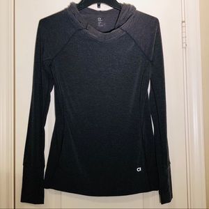 GapFit Breathe Pullover Hoodie in Charcoal